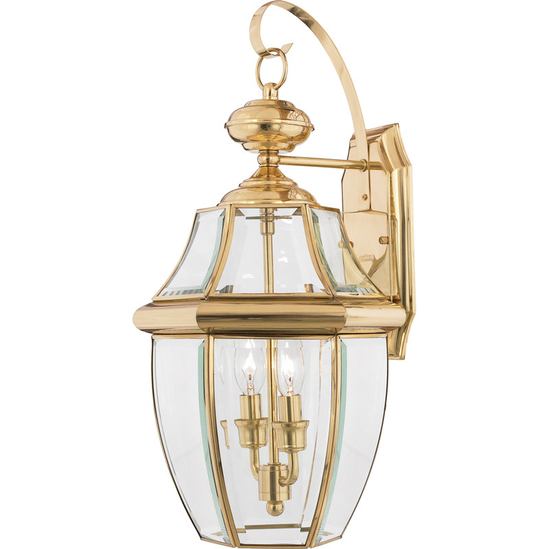 Ateeq Solid Brass Wall Light, Polished Brass