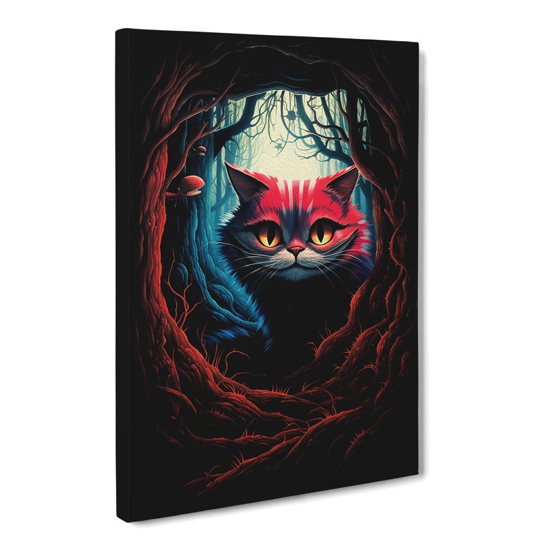 Cheshire Cat Constructivism No.3 - No Frame Print, 60cm H x 40cm W x 3cm D