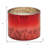 4" White Cranberry Scented Two Wick Candle In Red Distressed Frosted Glass Holder
