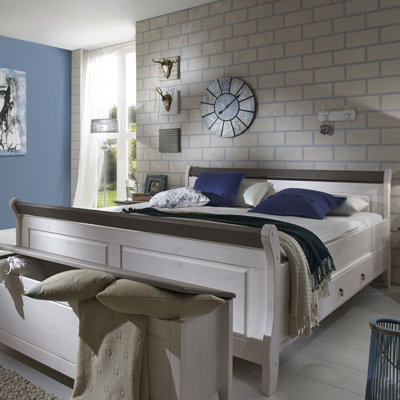 Eva Solid Wood Ottoman Storage Bed
