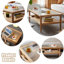 Table rectangulaire en bois massif Burlywood-1186852231