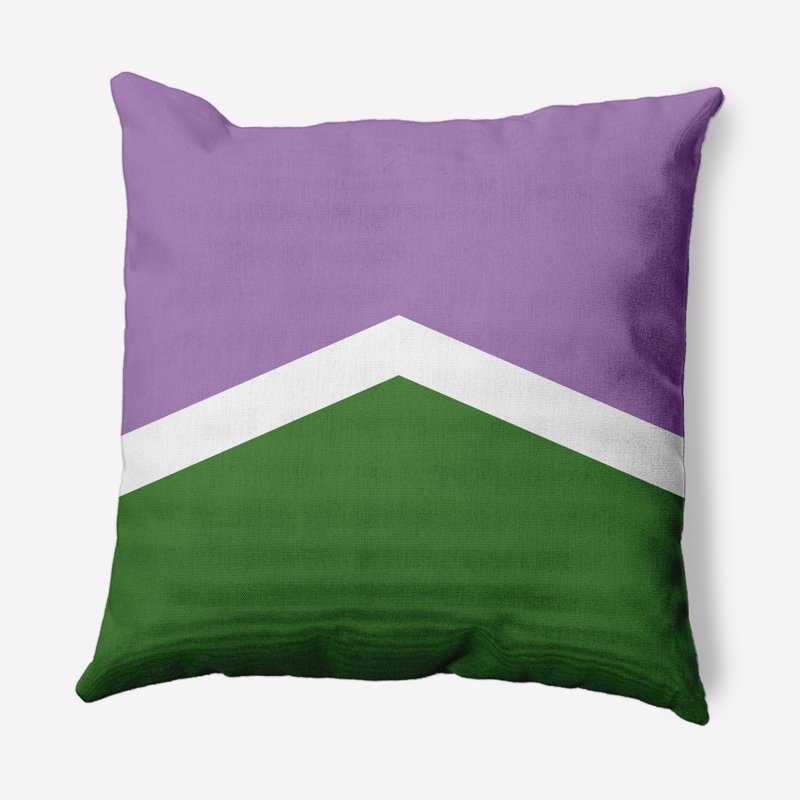 Pansexual Chevron Decorative Throw Pillow, 18" x 18", Purple