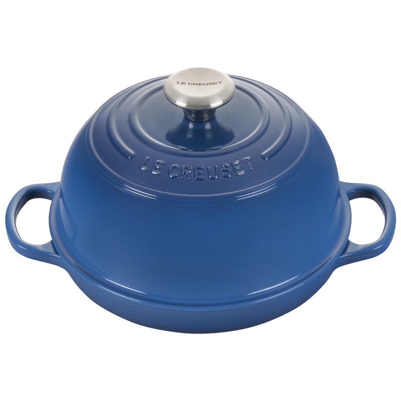 Le Creuset Signature Enameled Cast Iron 1.75 Qt. Bread Oven with Lid, Marseille