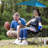 Seidler 220.5 lbs Capacity Foldable Camping Chair with Detachable 360° Sun Canopy  600D Oxford Fabric-1485594324