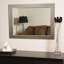 Miroir mural cadre en métal glam