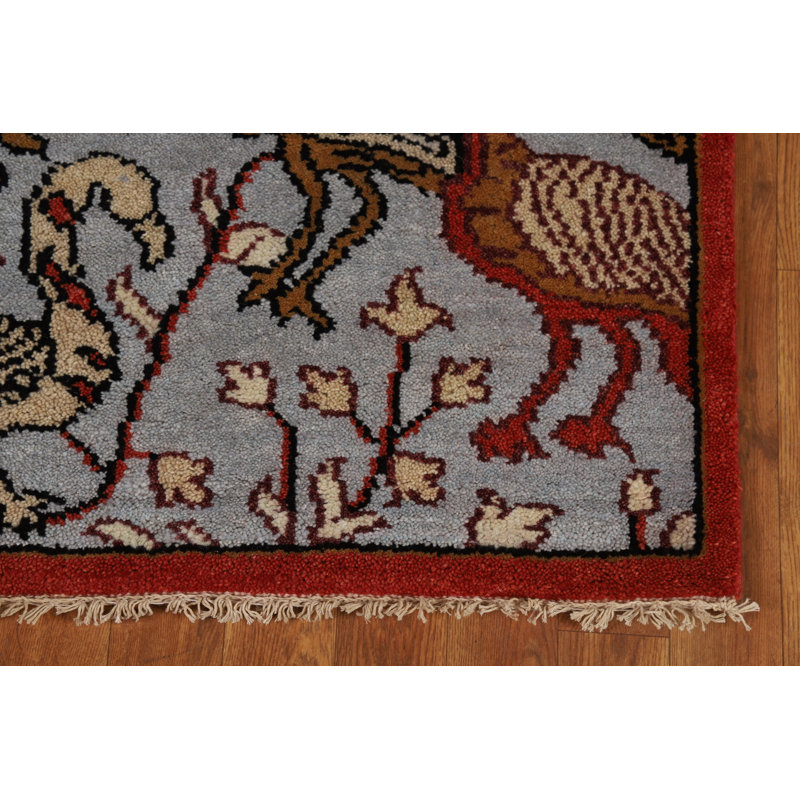 Tapis de couloir indien animaux 3 x 8 Ziegler