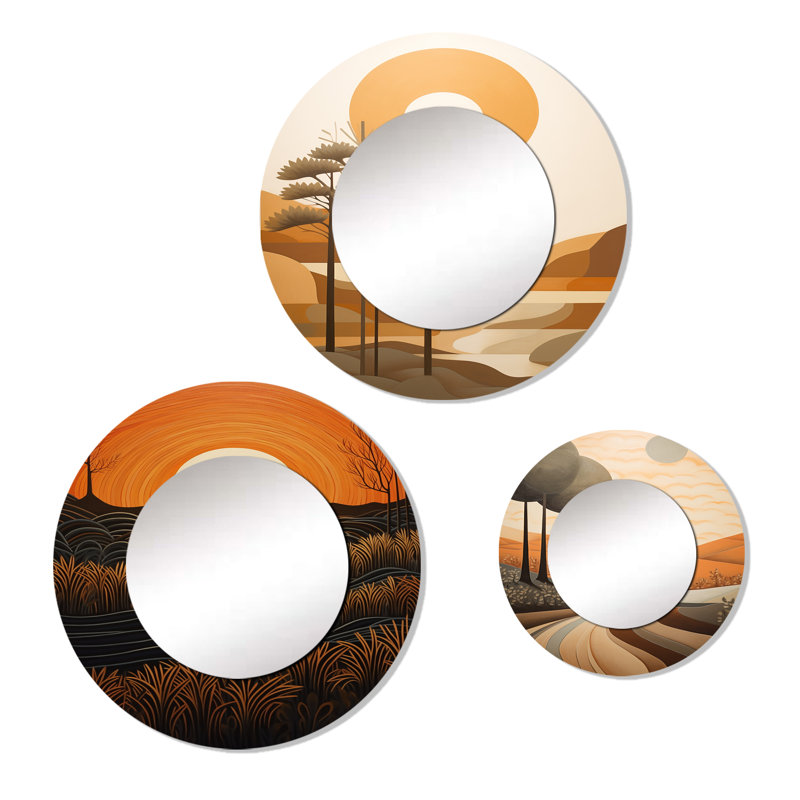 Drea Metal Round Mirror