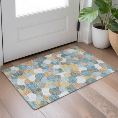 Machine Washable Indoor/Outdoor Chantille ACN2450 Geometric Rug