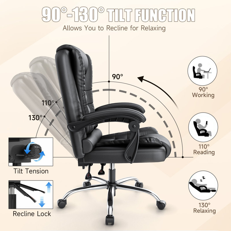 Aadhav Faux Leather Executive Chair