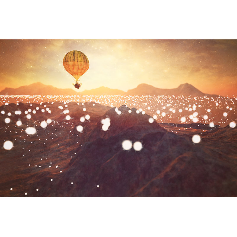 Steampunk Hot Air Ballon by Gremlin - Wrapped Canvas Print, 30cm H x 46cm W x 3.8cm D