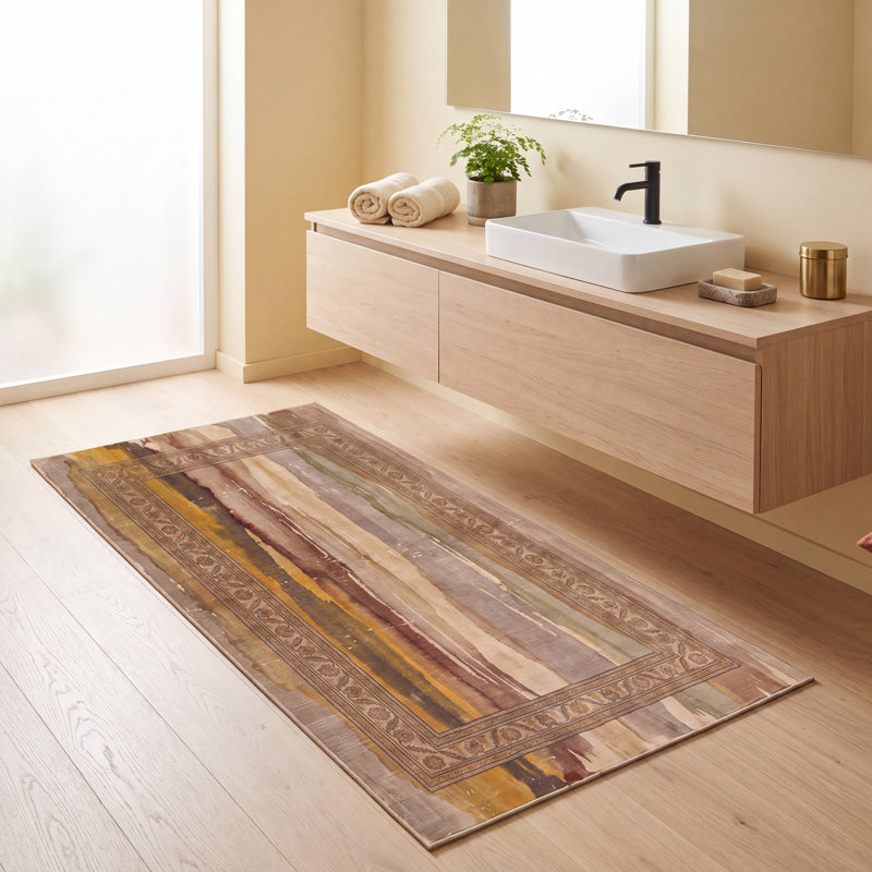 Tapis de salle à manger Mead2 Modern, Rectangle 4 pi 11 po x 7 pi 10 po