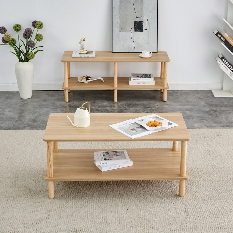 Coffee Table&TV Stand Sets, Burly Wood