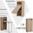2 In 1 Storage Cabinet & Dining Table 4-Tier Shelf w/ Drop Leaf Tabletop Home