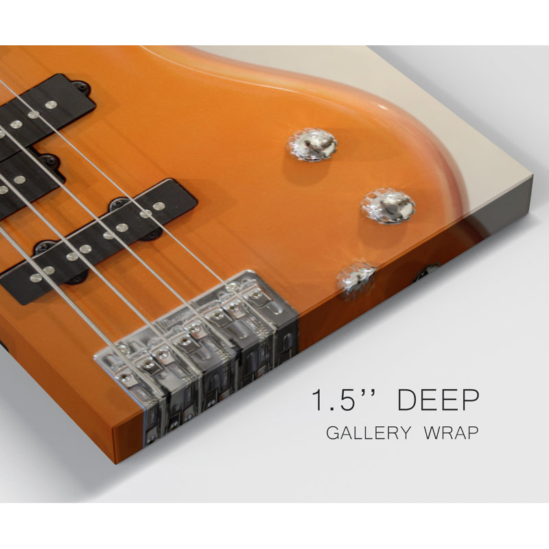 " Bass ", 36" H  x 24" W x 1" D