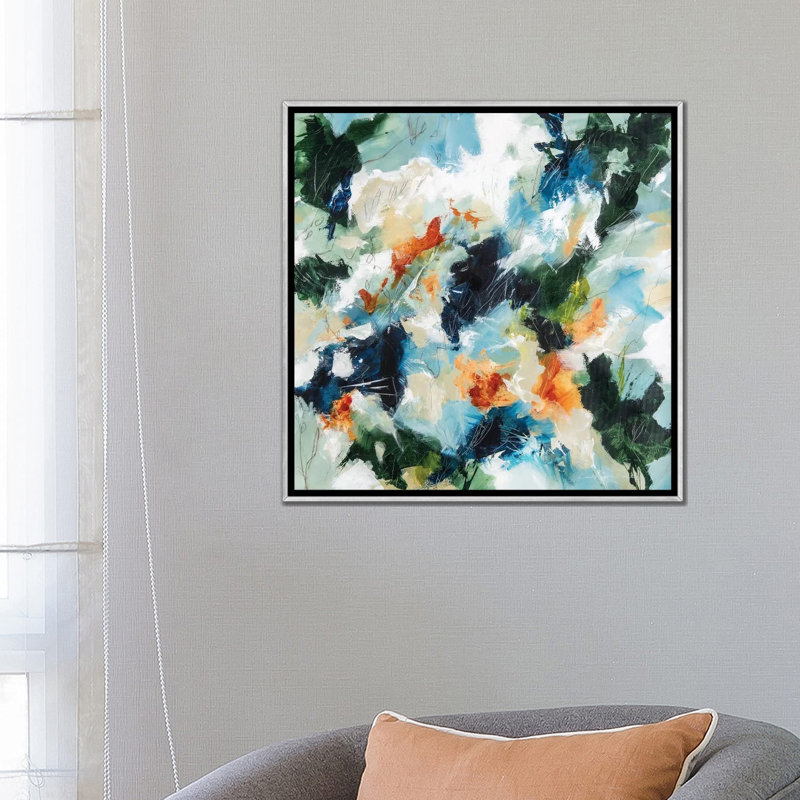 Impression d’art graphique, "nature Imprints I" par Cristina dalla Valentina, H 26 po x l 26 po x P 1,5 po, Pas de tapis
