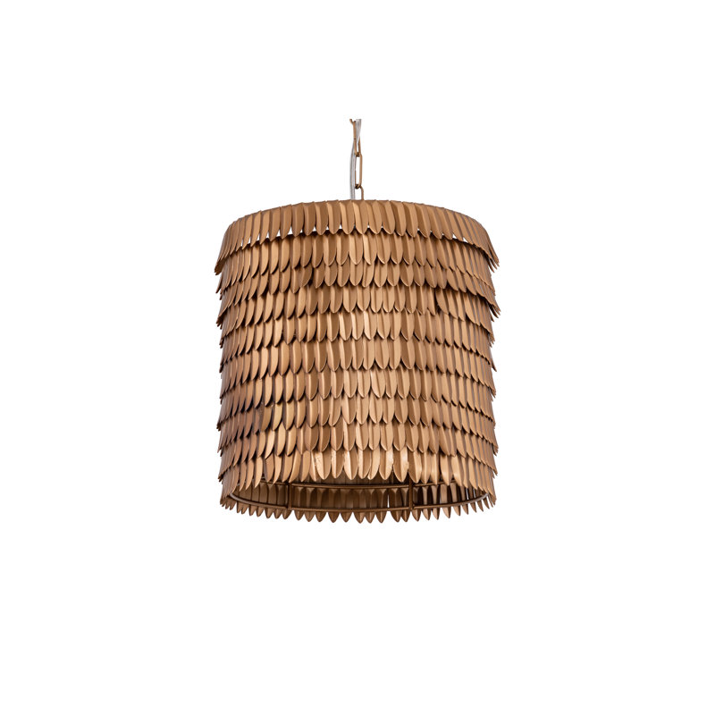 Moeletsi 1 - Light Gold Drum Pendant