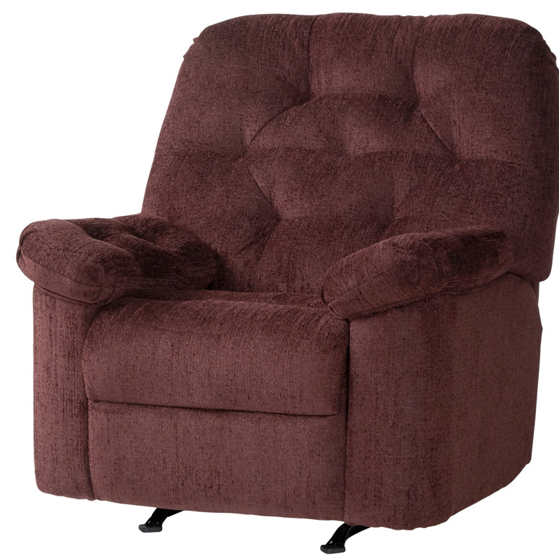 Jayceon Upholstered Recliner, Renegade Rosewood