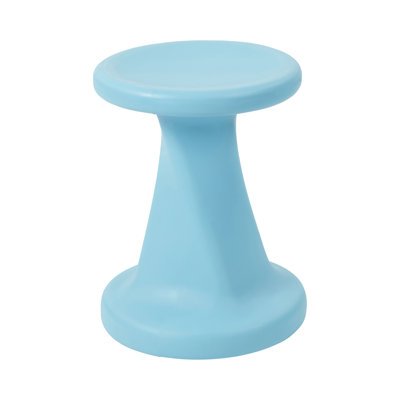 ECR4Kids Wave Seat, 14in - 15.1in Seat Height, Perch Stool, Light Grey