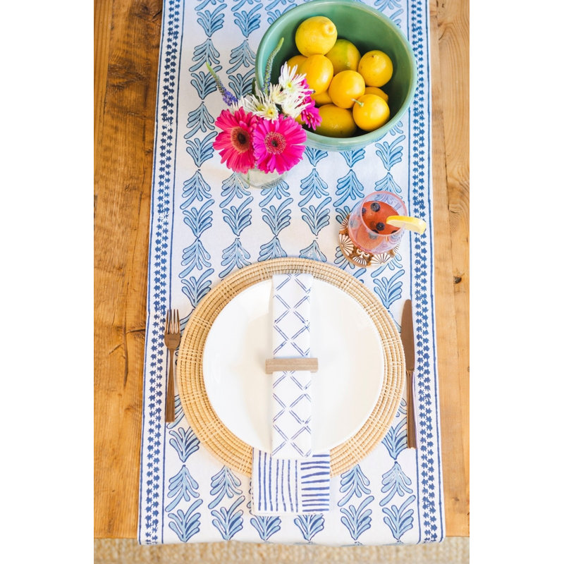 Table Runner - Palmetto, Uniform Blue & Navy, 90"