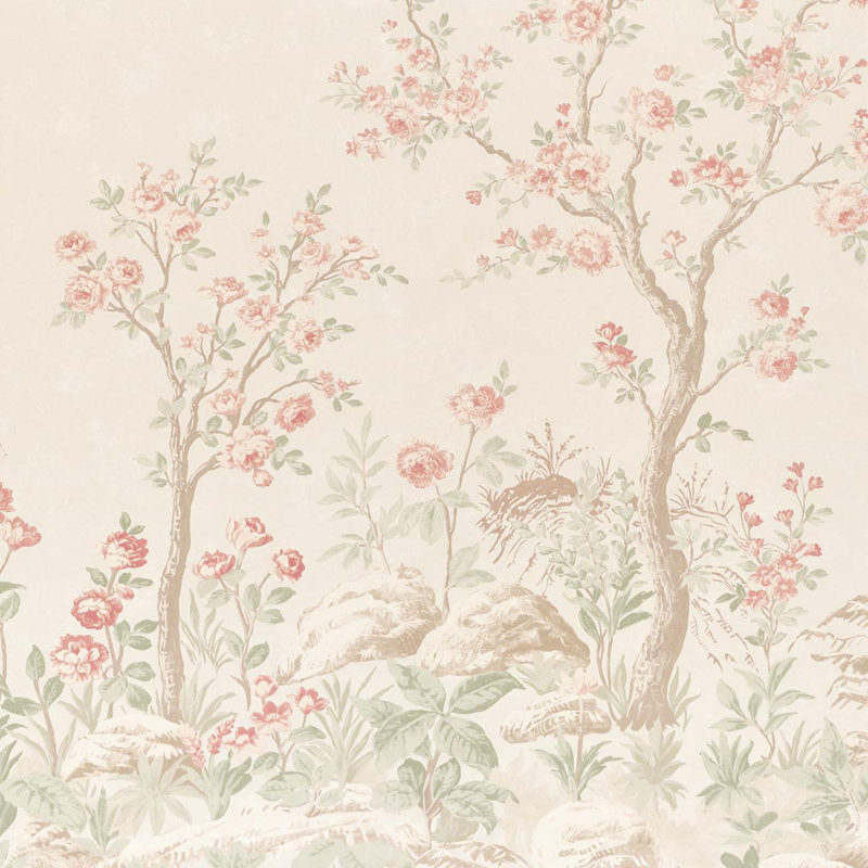 Charlotte's Garden Wallpaper, Pink