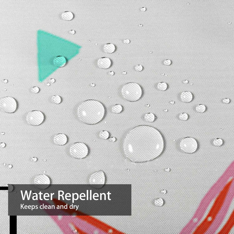 Rideau de douche imperméable à l'eau avec 12 crochets ToucanDoodle, L 72 po x l 84 po