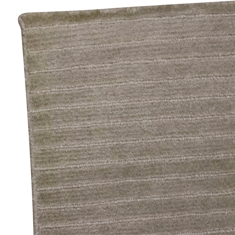 Hand Knotted Area Rug in Silver, Rectangle 6' x 8'11"