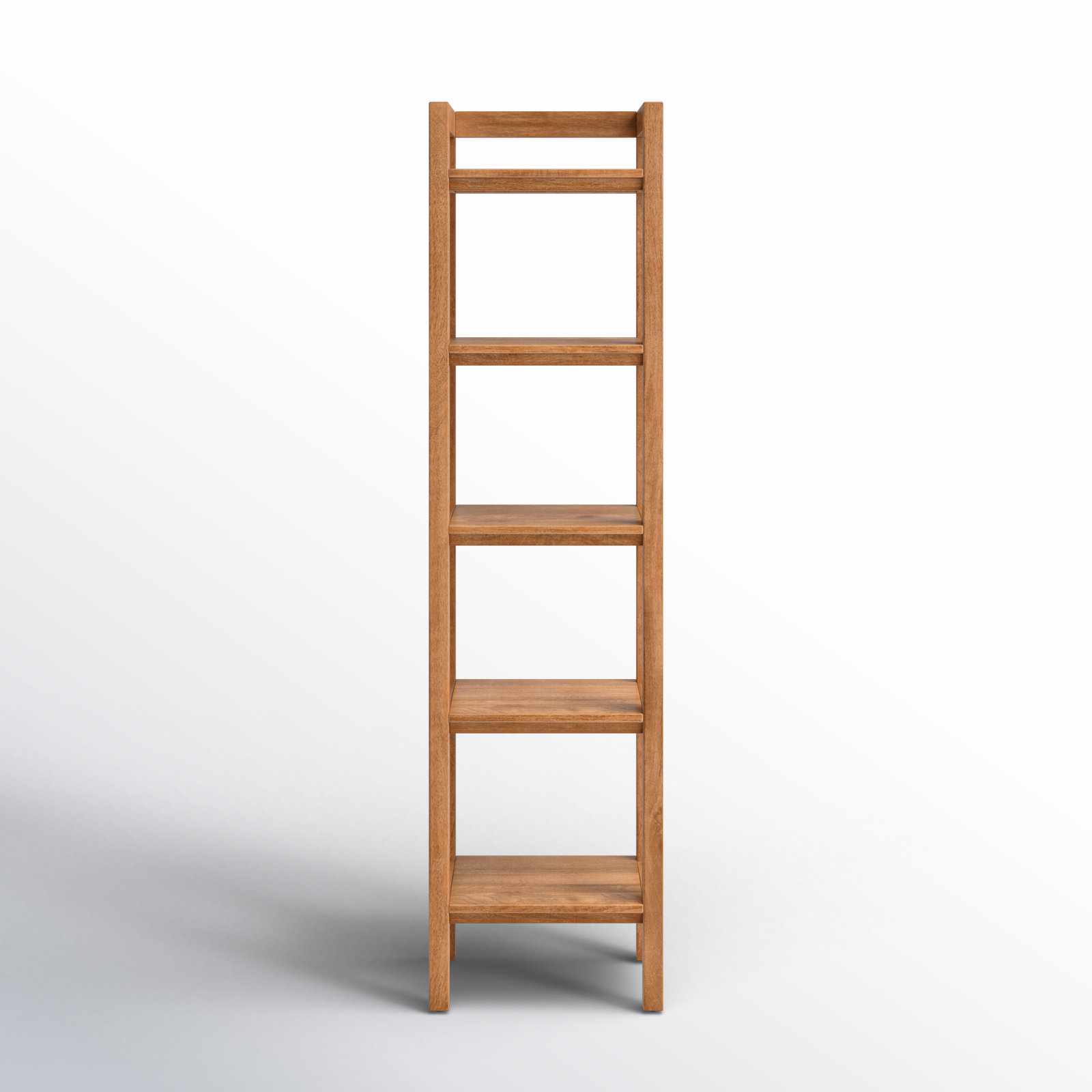 Stills Etagere Solid Wood Bookcase, Mid Tone Honey, 70" H x 18" W x 16" D