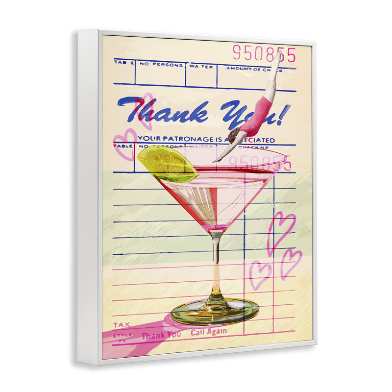 Giclée rétro de plongeur dans un cocktail, design par Lil 'Rue, H 14 po x l 11 po