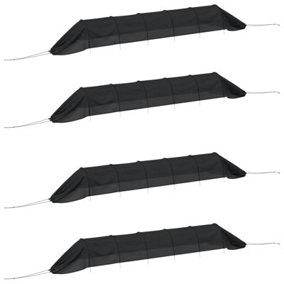 Netting Tunnels 4 Pcs Black And Polyethylene