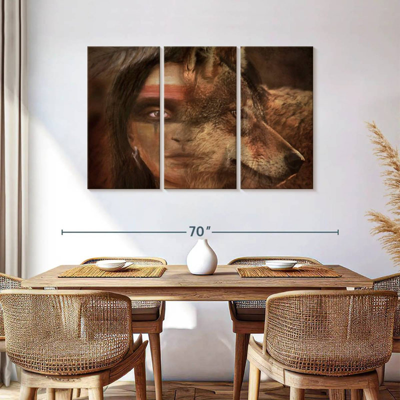 Leisha Wolf Brother, 36" H x 57" W