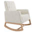 Chaise berçante douce et confortable, conception classique, base en bois, parfaite pour toute pièce-694593690-694593688