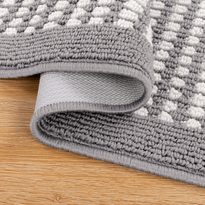 Machine Washable Non-Slip Kitchen Mat, Gray