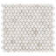 Alaska White 2" Hexagon Polished Marble Mosaic Tile