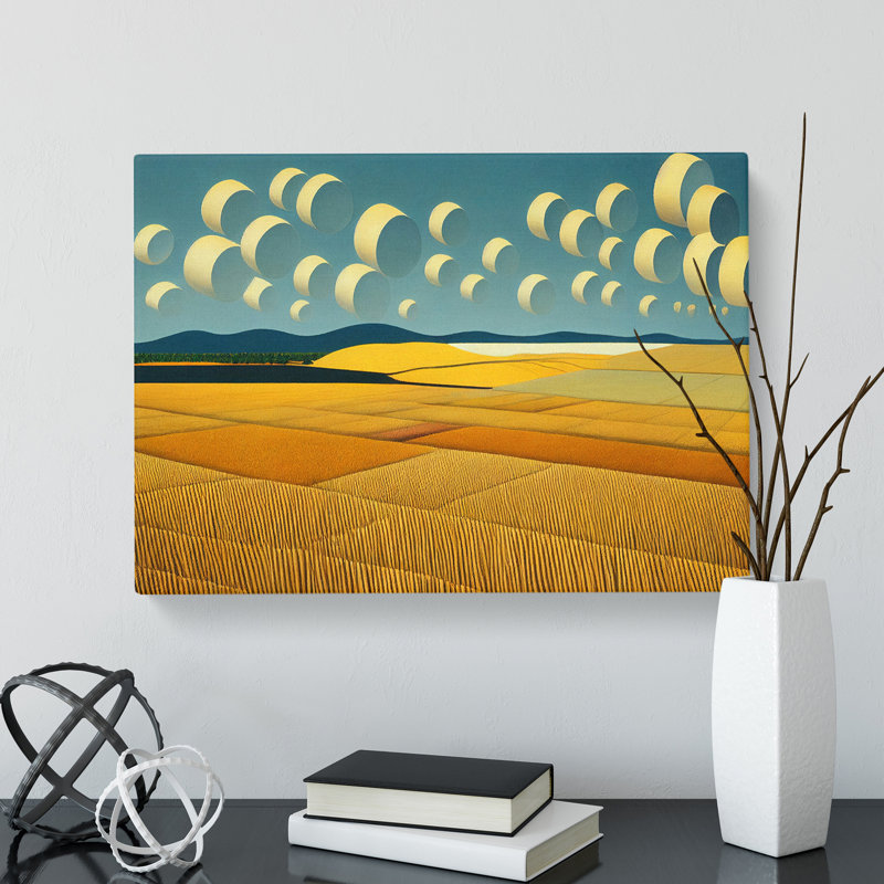 Evolving Wheat Field - Wrapped Canvas