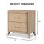 Table de chevet 2 tiroirs Stanger