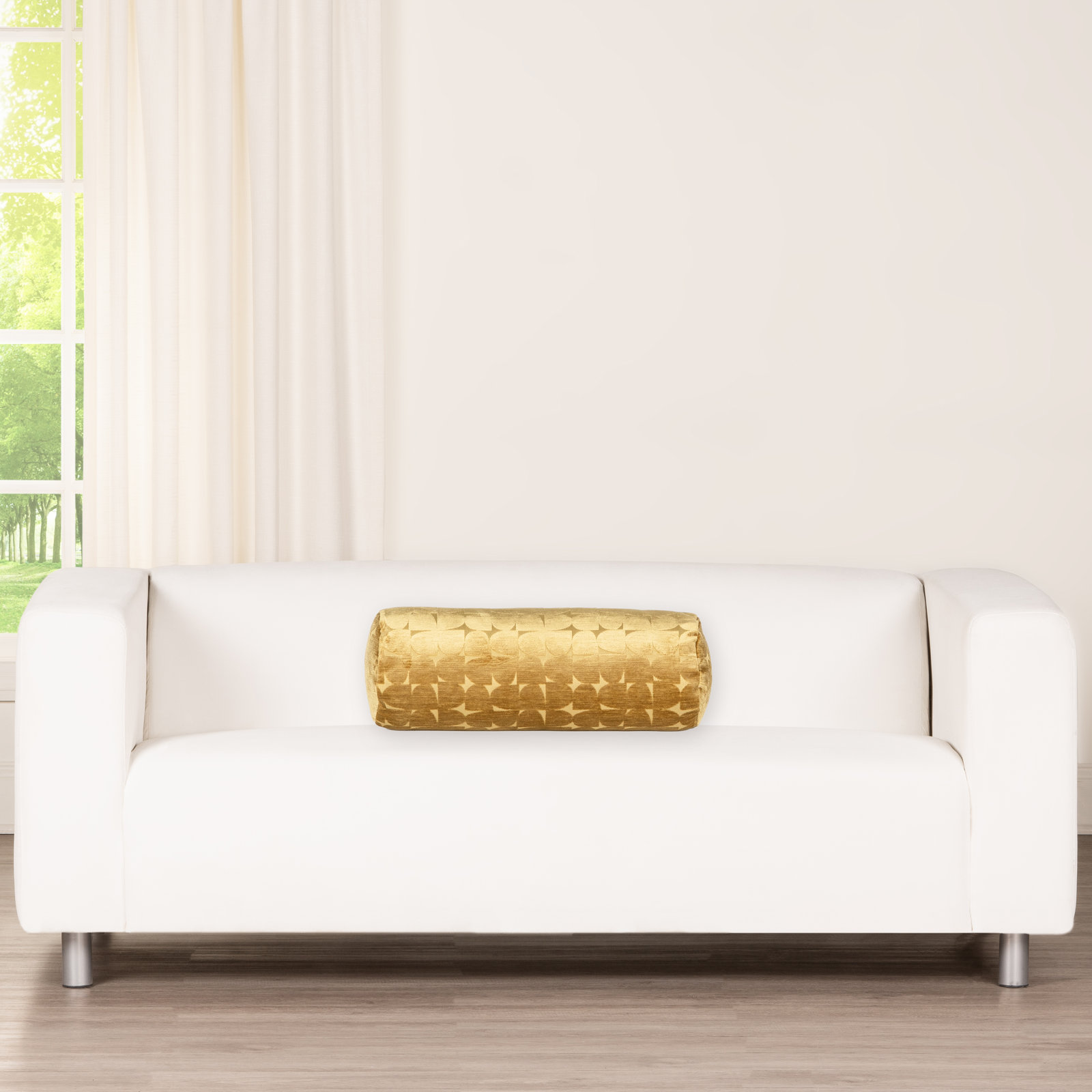 Throw Pillow, Cumin, Bolster 39"H x 8"W, Polyester