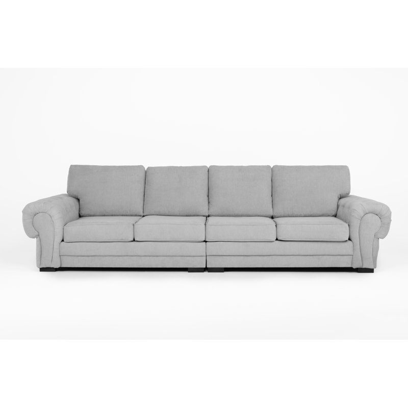 Elkland 4 Seater Sofa, Silver