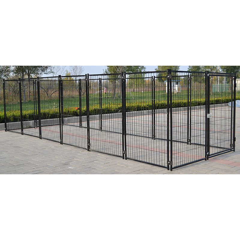 Ellishia 47.25'' H Panel Metal Yard Kennel
