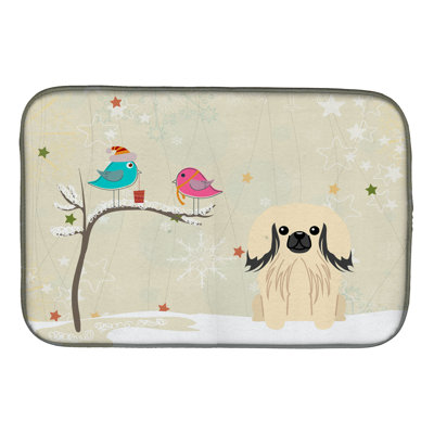 Tapis de noël entre amis pékinois