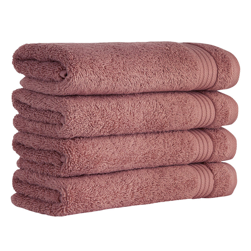 Ensemble de serviettes de bain de luxe 4 pièces Hamer - 100% coton turc, ultra doux et très absorbant, 30 po x 54 po, élégant design Dobby pour spa et maison