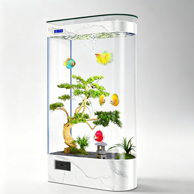 75-84 Gallon Manufactured Wood Glass Modern Eco Aquarium Tank