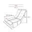 Grey Reclining Chair, Multifunctional For Leisure Time - Metal Frame Ergonomic Seat Provides Support