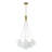 Quinshay 13-Light Dimmable Opal Glass Bubble Chandelier