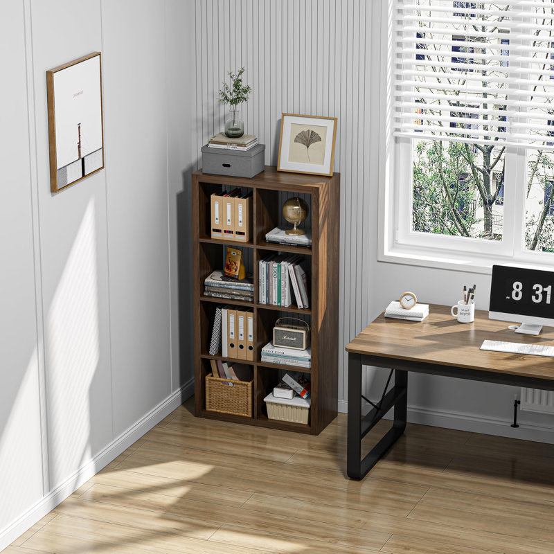 Storage Bookshelf - Multifunctional Display Shelf for Living Room, Bedroom & Home Office, Classic Oak, 1 Pack