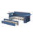 Full Size Wooden Daybed Featuring Storage Drawers, Detachable Desk, And Hydraulic Side Table-1880247843-1880247836