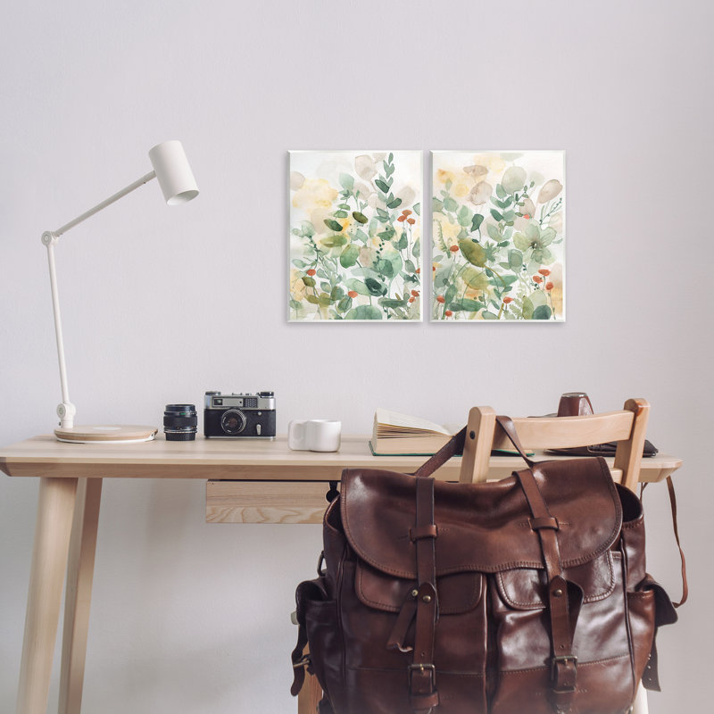  "Botanical Garlands", ensemble d'art sur plaque par Carol Robinson