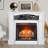 23" Infrared Electric Fireplace Insert with Log Set, Realistic Flame & Remote Timer
