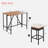 5-piece Outdoor Dining Table Sets Included 1 Foldable Table And Stools With Cushions-1518900120