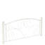 Structure de lit double, métal blanc, structure florale unique, assemblage silencieux, facile à assembler, structure en métal sans sommier avec finition, design, silencieux et stable, nécessaire-1979373686