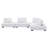 Modway Saunter, 4-Piece Sectional Sofa, Light Gray-2064819777